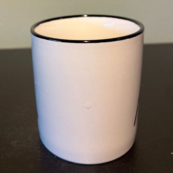 THRESHOLD Letter A Initial Monogram Stoneware Mug with Metallic Gold Highlights - Picture 4 of 8